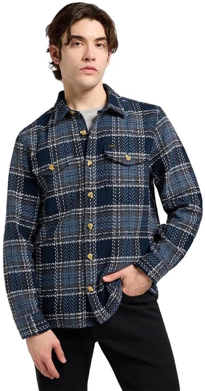 Lee 112372627 Relaxed Fit Overhemd Met Lange Mouwen Blauw 2XL Man