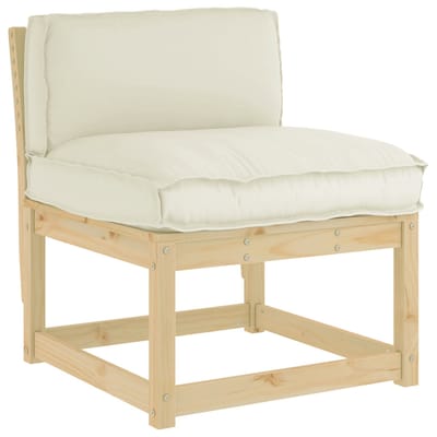 vidaXL Kussen Oxford Stof Crèmekleurig 80 x 40 x 12 cm
