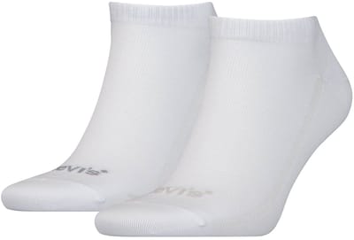 Levi's Heren Sneakersokken Low Cut Tencel & Organic Cotton 2-Pack Wit