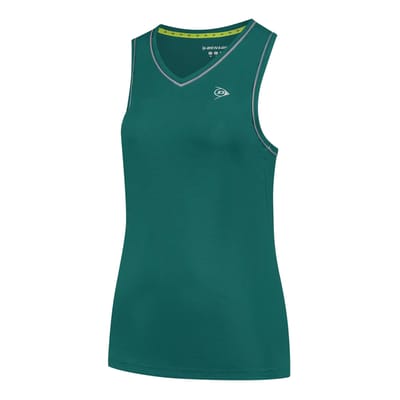 Dunlop Club Tanktop Dames-Donkergroen