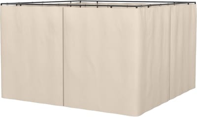Tuinhuisje Zijpanelen - Tent Wanden - Buiten Bescherming - Waterafstotend Polyester - 302 x 205 cm - Beige