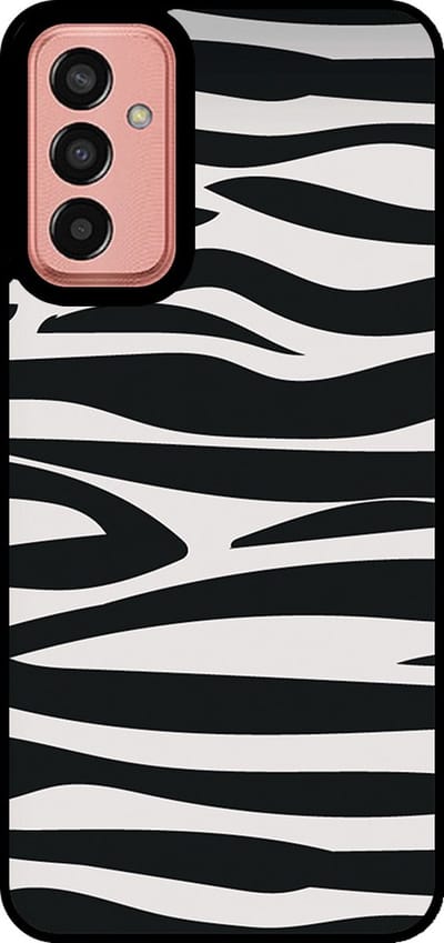 Smartphonica Telefoonhoesje Geschikt voor Samsung Galaxy M13 4G / M23 met zebra opdruk - TPU backcover case zebra design - Zwart Wit geschikt voor Samsung Galaxy M13 4G;Samsung Galaxy M23
