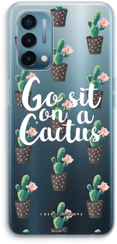Case Company® - Hoesje geschikt voor OnePlus Nord N200 5G hoesje - Cactus quote - Soft Cover Telefoonhoesje - Bescherming aan alle Kanten en Schermrand