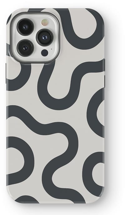 DripCase Motion Flow Tough Hoesje geschikt voor iPhone 13 Pro | Backcover met Mag | Trendy Design | Valbescherming | Graphite Glide