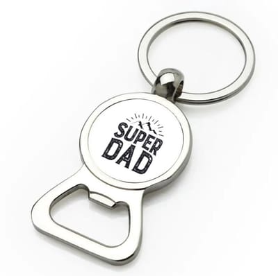 Akyol - super dad flesopener - Papa - vader - cadeau - vaderdag - 9 bij 3 cm