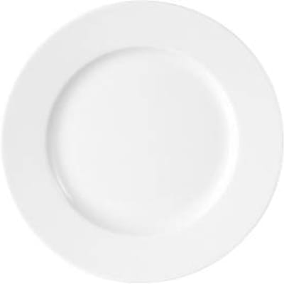 Caterado ISTA dinerbord, rond, vaatwasmachinebestendig, Ø 240 x H 21 mm, porselein, wit, 6 stuks