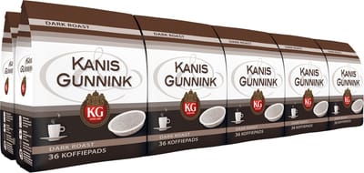 Kanis & Gunnink Dark Roast koffiepads - 10 x 36 pads
