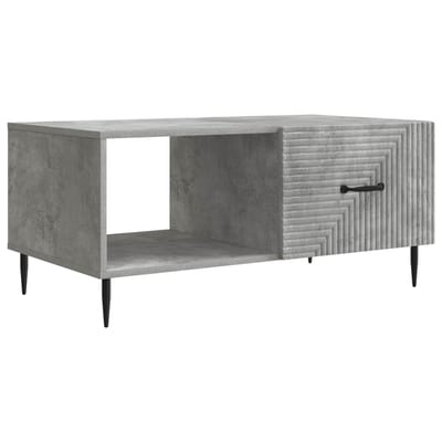 vidaXL - Salontafel - Betongrijs - 90 - x - 50 - x - 40 - cm - Bewerkt - hout