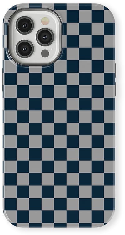 Design Hoesje geschikt voor iPhone 12 Pro | Geschikt Voor Mag | Tiny Squares Checkered Print | Backcover geschikt voor iPhone 12 Pro Urban Grid
