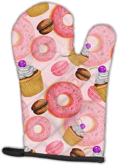 Keuken Ovenwant - Bakgerei Bescherming - Veilig Bakken - Aquarel Print - Standaard Maat - Multicolor