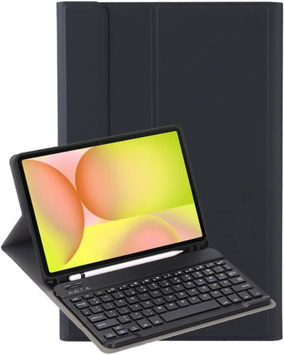 Hoesje - Geschikt voor Samsung Galaxy Tab S10 FE - Toetsenbord Case - Keyboard Book Cover - Hoes - Zwart