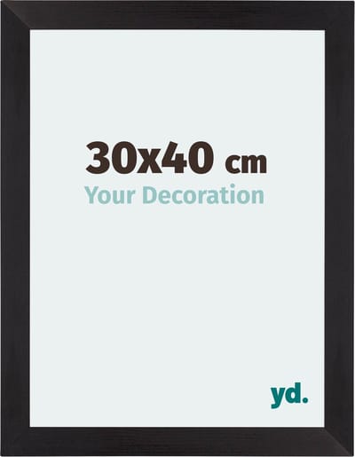 Your Decoration - Fotolijst 30x40 cm - MDF - Zwart Houtnerf - Mura