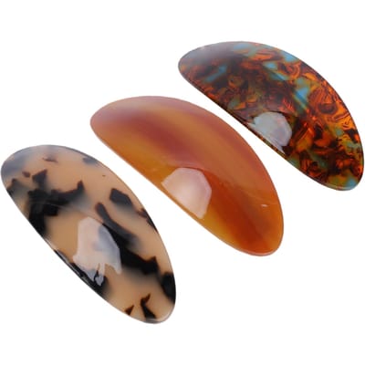 Franse Haarklemmen Barrettes Dames Vintage Grote Barrettes Automatische Veerclips voor Dik Haar 3 stuks Set