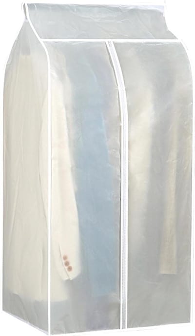 Kledinghoezen Opbergzakken - Kledingorganizer Beschermhoezen - Kledingkast Organiseren - Stof- en Vochtpreventie - 50 x 60 x 120 cm - Transparant