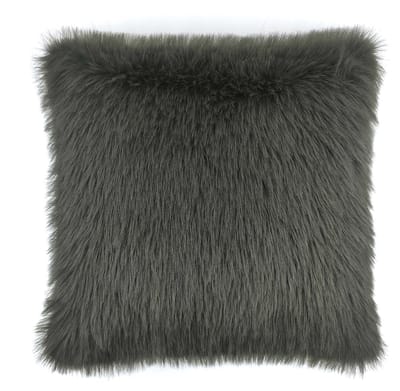 Heckettlane Perle Sierkussen - Fake Fur - 48x48 cm - Grijs