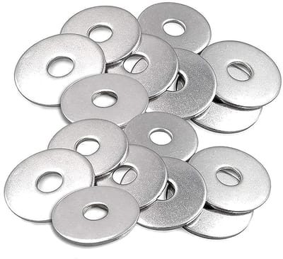 Set van 100 RVS M6 Ringmoeren, Inlegmoeren, Platte Moeren voor Schroeven, Duurzaam en Corrosiebestendig