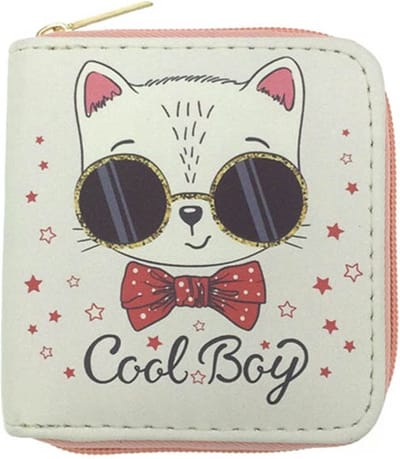 AMODI - Portemonnee Kinderen - Meisjes portemonnee - Compact - Cadeau - Modern - Nieuwe Mode - Wit