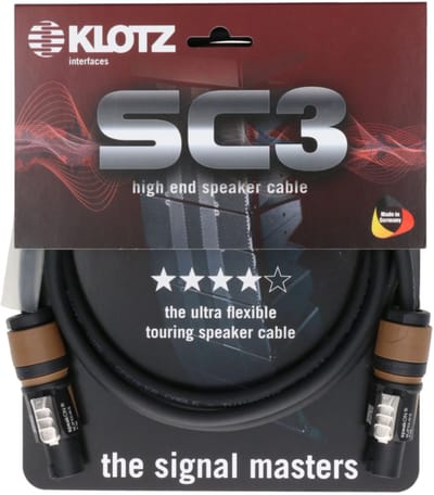 Klotz SC3-L2FF0100 Lautsprecherkabel 1 m - Luidsprekerkabel