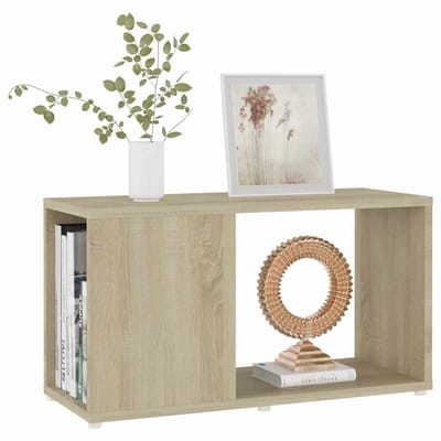 vidaXL - Tv-meubel - 60x24x32 - cm - bewerkt - hout - sonoma - eikenkleurig