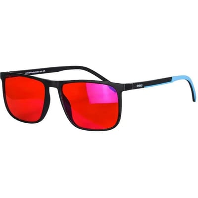 Lunettes Bloquant la Lumière Bleue SHINU avec Verres Rouges Protégez Vos Yeux de la Fatigue Numérique Lunettes pour un Bon Sommeil Hommes Verres Rouge Oeil