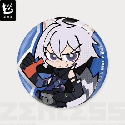 Sunsyea Zenless Zone Zero Officiële Merchandise miHoYo Originele LD Serie Q Versie Badge Sleutelhanger Criminaliteitsonderzoeksteam Seth In Stock gray