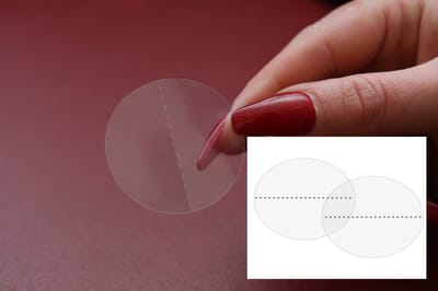 5000 stuks Sluitzegels 25 mm op rol / sluitstickers /  envelop stickers / sluit labels / sticker / etiketten - sterk klevend (permanent) met perforatie