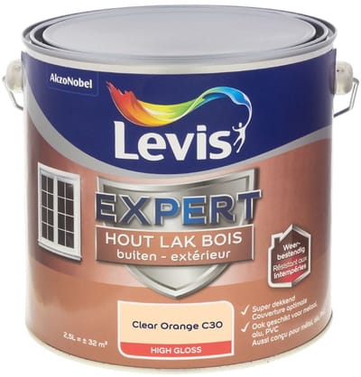 Levis - Expert Hout Lak Buiten High Gloss Mix - Clear Orange C30 - Mengverf - 2,5 L