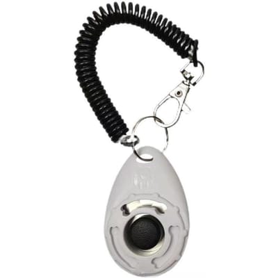 Verstelbare Pet Trainer Pet Dog Training Dog Clicker Sound Sleutelhanger En Polsband Doggy Train Click