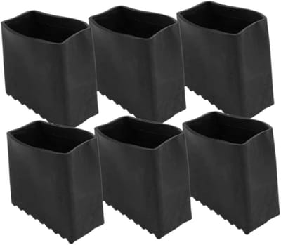 Ladder Voethoezen - Ladderkussens Ladderpads - Veilig Werken - Antislip Rubber - 4x4x3 cm - Zwart