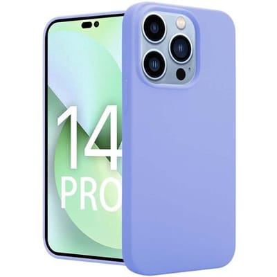 ShieldCase telefoonhoesje geschikt voor Apple iPhone 14 Pro silicone case - paars - Siliconen hoesje - Shockproof case hoesje - Backcover case - Bescherming