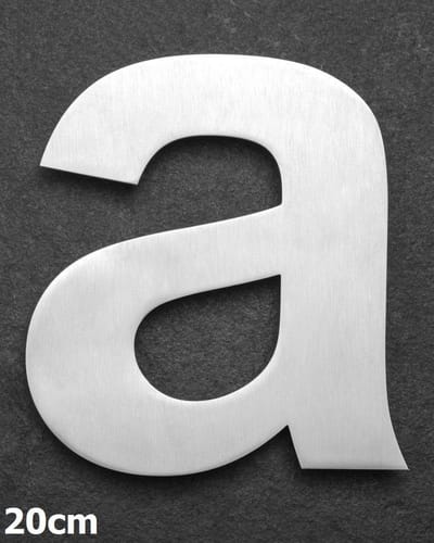 Xaptovi Huisnummer Letter a Materiaal: RVS - Hoogte: 20cm - Kleur: RVS