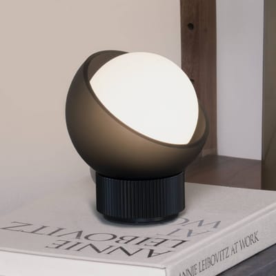 IDEAL LUX tafellamp Bloom zwart/donkergrijs hoogte 13 cm