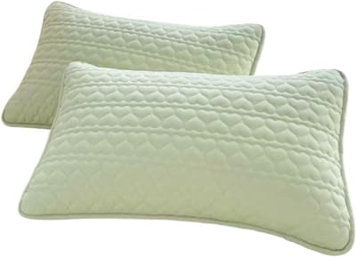 2 Groene Kussenslopen - 48×78cm - Zweet- en Oliebestendig - Machinewasbaar - Geschikt voor de meeste kussens - Zacht en comfortabel