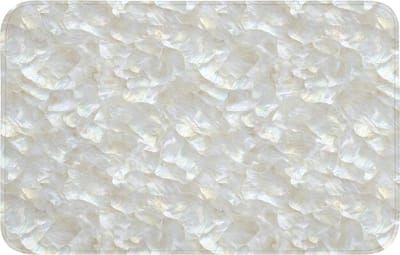 WC mat 80x50 cm - Antislip - Parelmoerglans - Wit - Schelp - Toiletmat - Vloermat - Douchemat - Toilet tapijt - Toiletmatten