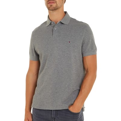 Tommy Hilfiger 1985 Regular Polo Medium Grey Heather Size: M | Polo Shirts Outlet | Heren | Grijs