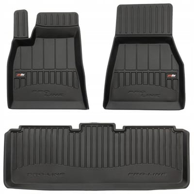 Frogum No.77 - Automatmatten - Geschikt voor Tesla Model S 2012-2021 (Pre-facelift) - 3D Pasvorm - Hoge Rand 6cm - TPE Rubber