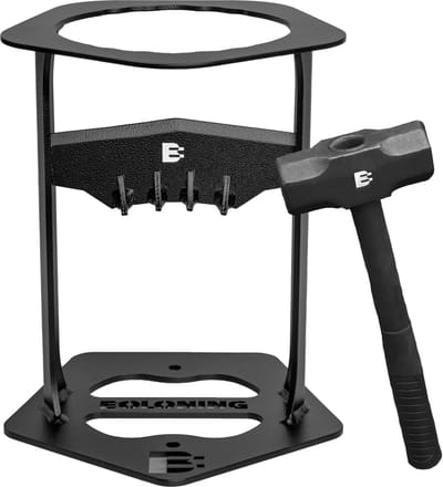 Boloning® Houtklover - Gietijzer - Houtsplijter - Houtklover voor aanmaakhout - Houtkliever - Hout klover - Houtklover muur - Kloofmachine - Kloofwig - Splijtwig - Houtklover manueel