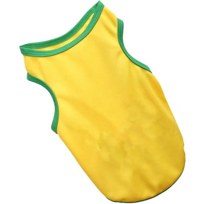 T-shirt pour animal de compagnie Doux Respirant Séchage rapide Mignon Vêtement de sport pour chien pour chiot Quotidien Fête XS jaune
