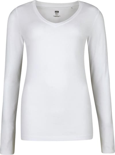 WE Fashion Dames T-shirt van biologische katoenmix