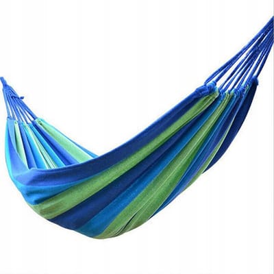 Kleurrijke Eenpersoons Hangmat voor Tuin & Buiten - 200x80cm