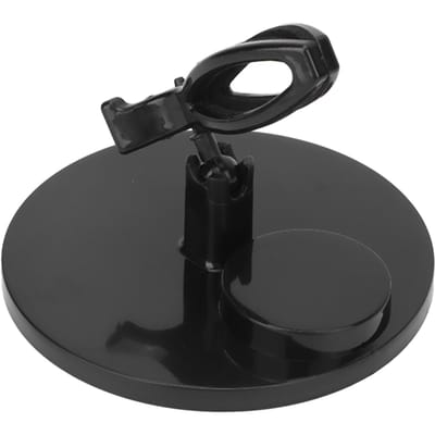 Nagellakfleshouder met brede voet voorkomt dat de nagelgel eruit valt, bevestigingsclip voor manicure. zwart