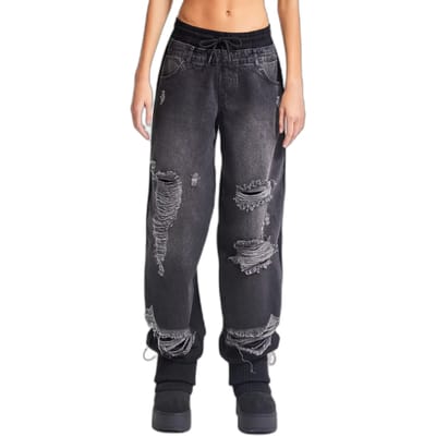 It's Basic - Skater Mid Rise Jeans - Slate