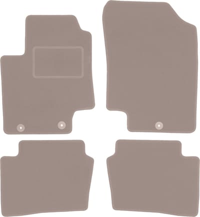 Beige veloursmatten voor: Hyundai i20 I hatchback (2008-2014)