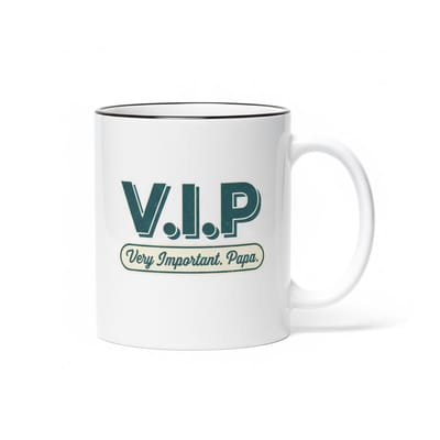 VIP Papa Mok 330ml – Very Important Papa – Premium Cadeau voor Vaderdag, Verjaardag & Papa-waardering