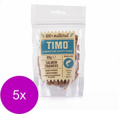 Timo Trainers Zalm - Hondensnacks - 5 x 85 g
