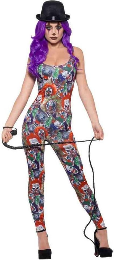 Fever - Creepy Clown Kostuum - XS - Multicolours