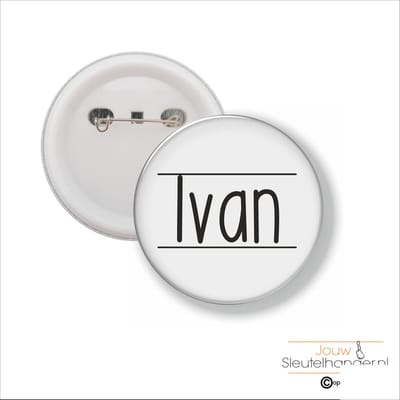 Button Met Speld 58 MM - Ivan