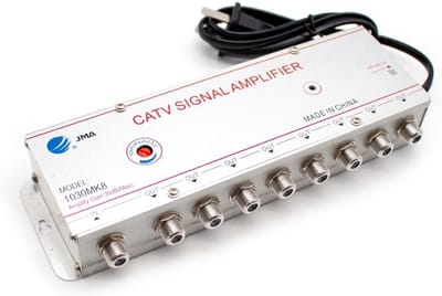 CATV Signaalversterker 1-in 8-uit Analoge Digitale Kabel TV Versterking tot 30DB
