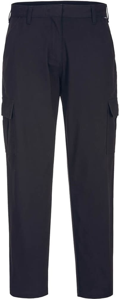 Portwest Dames Stretch Cargo Broek S233 - Zwart - 30