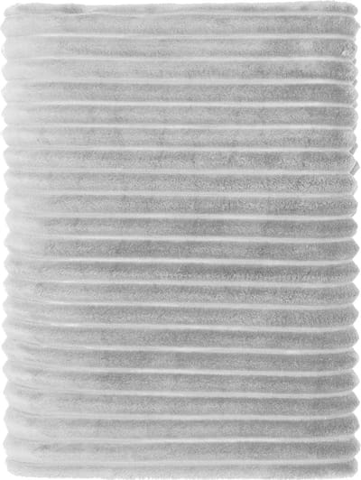 Mistral Home - PLAID - recycled flannel - 130 x 170 cm - effen kleur - grijs- Duurzaam